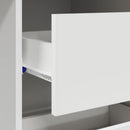 vidaXL Asztal fiókkal tárolóval Fehér 90 x 37.5 x 75 cm Faanyag