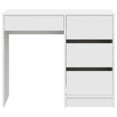 vidaXL Asztal fiókkal tárolóval Fehér 90 x 37.5 x 75 cm Faanyag