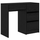 vidaXL Asztal fiókkal tárolóval Fekete tölgy 90 x 37.5 x 75 cm Faanyag