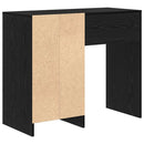 vidaXL Asztal fiókkal tárolóval Fekete tölgy 90 x 37.5 x 75 cm Faanyag