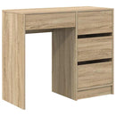 vidaXL Asztal fiókkal tárolóval Sonoma tölgy 90 x 37.5 x 75 cm Faanyag