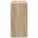 vidaXL Asztal fiókkal tárolóval Sonoma tölgy 90 x 37.5 x 75 cm Faanyag