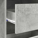 vidaXL Asztal fiókkal tárolóval Beton Szürke 90 x 37.5 x 75 cm Faanyag