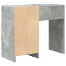 vidaXL Asztal fiókkal tárolóval Beton Szürke 90 x 37.5 x 75 cm Faanyag