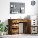 vidaXL Asztal fiókkal Füstölt tölgy 90 x 37.5 x 75 cm Faanyag
