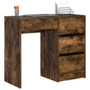 vidaXL Asztal fiókkal Füstölt tölgy 90 x 37.5 x 75 cm Faanyag