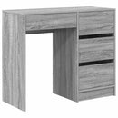 vidaXL Asztal fiókkal Szürke Sonoma 90 x 37.5 x 75 cm Faanyag