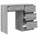 vidaXL Asztal fiókkal Szürke Sonoma 90 x 37.5 x 75 cm Faanyag