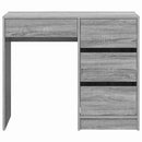 vidaXL Asztal fiókkal Szürke Sonoma 90 x 37.5 x 75 cm Faanyag