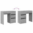 vidaXL Asztal fiókkal Szürke Sonoma 90 x 37.5 x 75 cm Faanyag