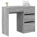 vidaXL Asztal fiókkal Szürke Sonoma 90 x 37.5 x 75 cm Faanyag