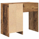 vidaXL Asztal fiókkal tárolóval Öreg fa 90 x 37.5 x 75 cm Faanyag