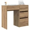 vidaXL Asztal fiókkal Artisan tölgy 90 x 37.5 x 75 cm Faanyag