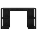 vidaXL Íróasztal tárolóval Fekete tölgy 130 x 50.5 x 75 cm Faanyag