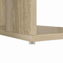 vidaXL Asztal polcokkal Sonoma tölgy 130 x 50.5 x 75 cm Faanyag