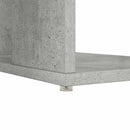 vidaXL Asztal polcokkal Beton Szürke 130 x 50.5 x 75 cm Faanyag