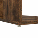 vidaXL Asztal polcokkal Füstölt tölgy 130 x 50.5 x 75 cm Faanyag