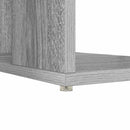 vidaXL Asztal polcokkal Szürke Sonoma 130 x 50.5 x 75 cm Faanyag