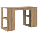 vidaXL Asztal Artisan tölgy Faanyag 130 x 50.5 x 75 cm