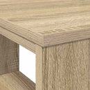 vidaXL Asztal polcokkal tárolóval Sonoma tölgy 90 x 50 x 75 cm Faanyag