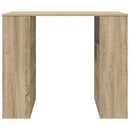 vidaXL Asztal polcokkal tárolóval Sonoma tölgy 90 x 50 x 75 cm Faanyag