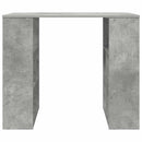 vidaXL Asztal polcokkal tárolóval Beton Szürke 90 x 50 x 75 cm Faanyag