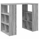 vidaXL Asztal polcokkal Szürke Sonoma 90 x 50 x 75 cm Faanyag