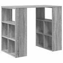 vidaXL Asztal polcokkal Szürke Sonoma 90 x 50 x 75 cm Faanyag