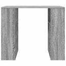 vidaXL Asztal polcokkal Szürke Sonoma 90 x 50 x 75 cm Faanyag