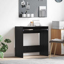 vidaXL Asztal fiókkal tárolóval Fekete tölgy 77,5 x 43 x 79 cm Faanyag