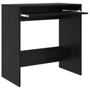 vidaXL Asztal fiókkal tárolóval Fekete tölgy 77,5 x 43 x 79 cm Faanyag