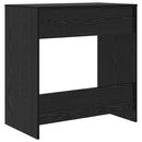 vidaXL Asztal fiókkal tárolóval Fekete tölgy 77,5 x 43 x 79 cm Faanyag