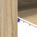 vidaXL Asztal fiókkal tárolóval Sonoma tölgy 77,5 x 43 x 79 cm Faanyag