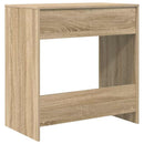 vidaXL Asztal fiókkal tárolóval Sonoma tölgy 77,5 x 43 x 79 cm Faanyag