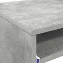 vidaXL Asztal fiókkal tárolóval Beton Szürke 77,5 x 43 x 79 cm Faanyag