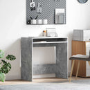 vidaXL Asztal fiókkal tárolóval Beton Szürke 77,5 x 43 x 79 cm Faanyag