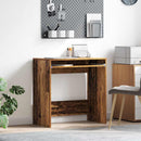 vidaXL Asztal fiókkal tárolóval Öreg fa 77,5 x 43 x 79 cm Faanyag