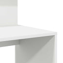 vidaXL Asztal polcokkal tárolóval Fehér 90 x 48 x 101,5 cm Faanyag
