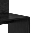 vidaXL Asztal polcokkal Fekete tölgy 90 x 48 x 101,5 cm Faanyag
