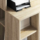 vidaXL Asztal polcokkal Sonoma tölgy 90 x 48 x 101,5 cm Faanyag