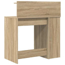 vidaXL Asztal polcokkal Sonoma tölgy 90 x 48 x 101,5 cm Faanyag