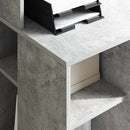 vidaXL Asztal polcokkal Beton Szürke 90 x 48 x 101,5 cm Faanyag