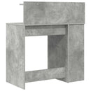 vidaXL Asztal polcokkal Beton Szürke 90 x 48 x 101,5 cm Faanyag