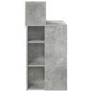 vidaXL Asztal polcokkal Beton Szürke 90 x 48 x 101,5 cm Faanyag