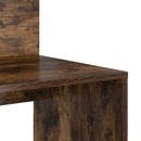 vidaXL Asztal polcokkal Füstölt tölgy 90 x 48 x 101,5 cm Faanyag