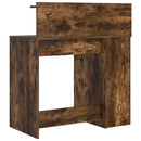 vidaXL Asztal polcokkal Füstölt tölgy 90 x 48 x 101,5 cm Faanyag
