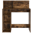 vidaXL Asztal polcokkal Füstölt tölgy 90 x 48 x 101,5 cm Faanyag