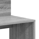 vidaXL Asztal polcokkal Szürke Sonoma 90 x 48 x 101,5 cm Faanyag
