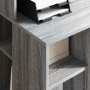 vidaXL Asztal polcokkal Szürke Sonoma 90 x 48 x 101,5 cm Faanyag
