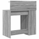 vidaXL Asztal polcokkal Szürke Sonoma 90 x 48 x 101,5 cm Faanyag